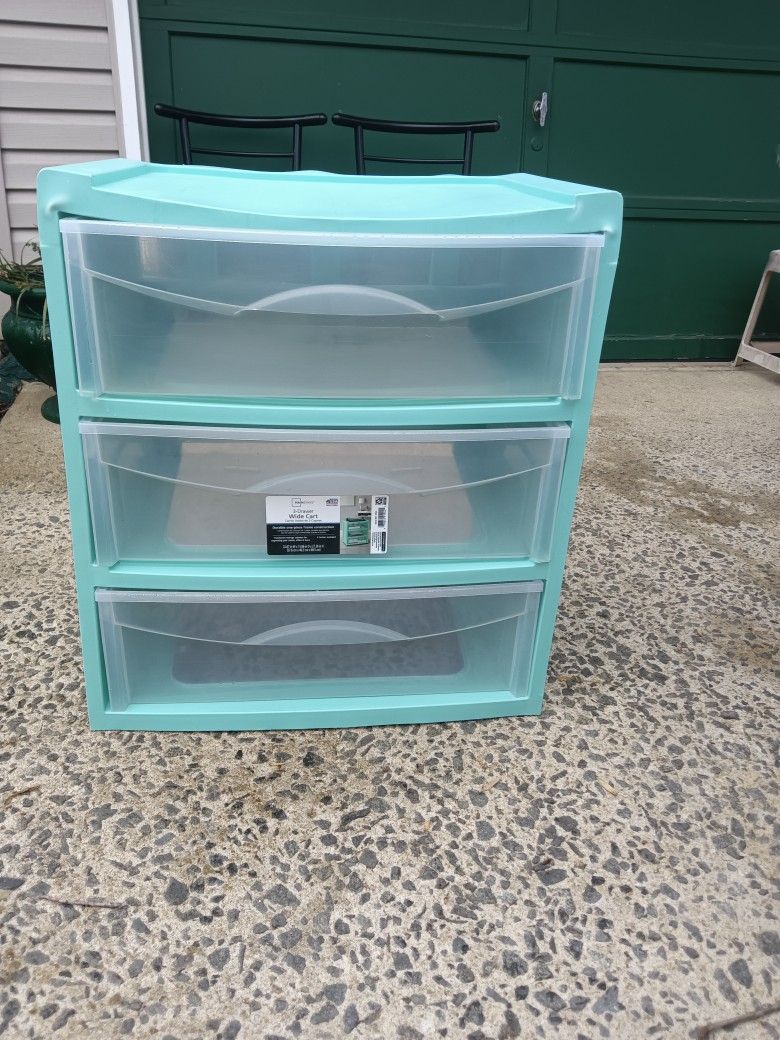 Three Drawer Used Storage Cabinet