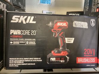 SKIL 20v Brushless 3/8 Compact Impact Wrench  KIT $130