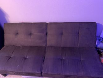 Futon couch fold into bed firm on price $100