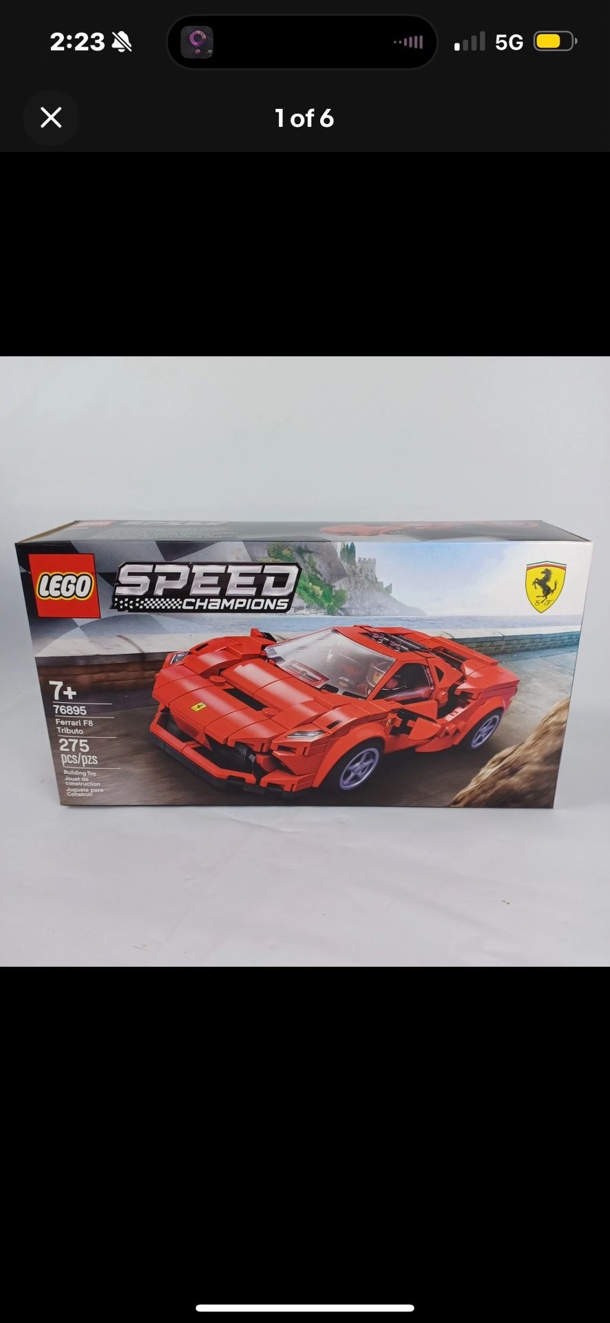 LEGO Speed Champions 76895 Ferrari F8 Tributo, New and Sealed - Retired