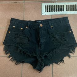 Pixie And Diamond Black Shorts