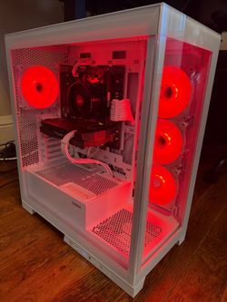 White RGB Gaming PC – Ryzen 5 2600 / GTX 1660 / 16GB RAM / SSD