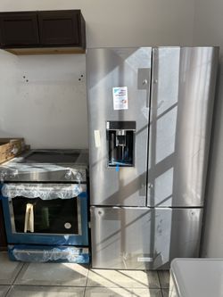 Brand New Kitchenaid Fridge And Electric Stove