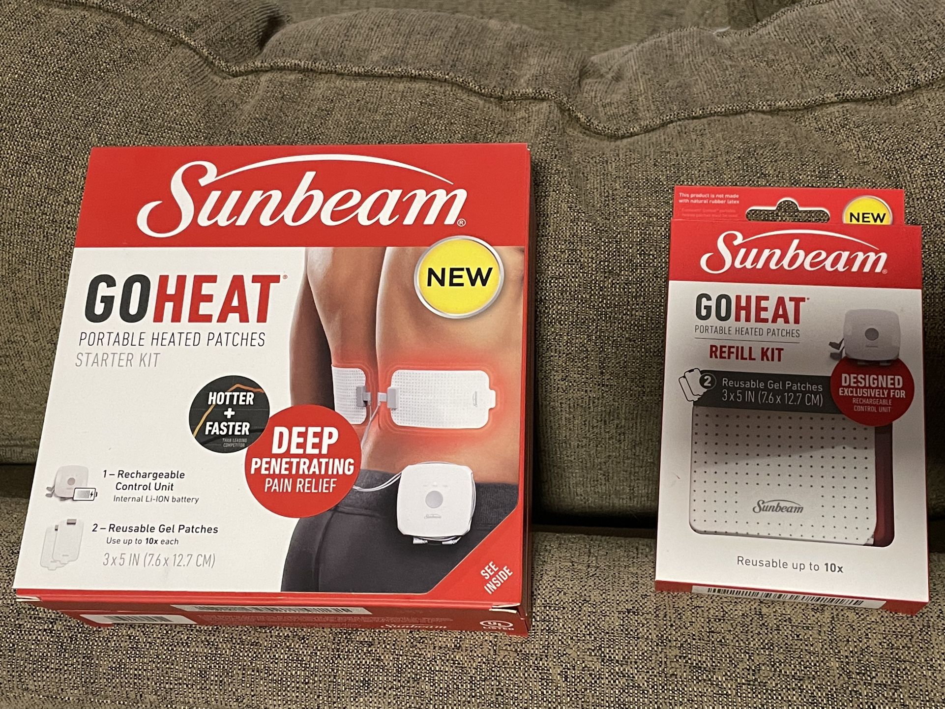 Sunbeam Go Heat Portable Heated Patches Starter Kit