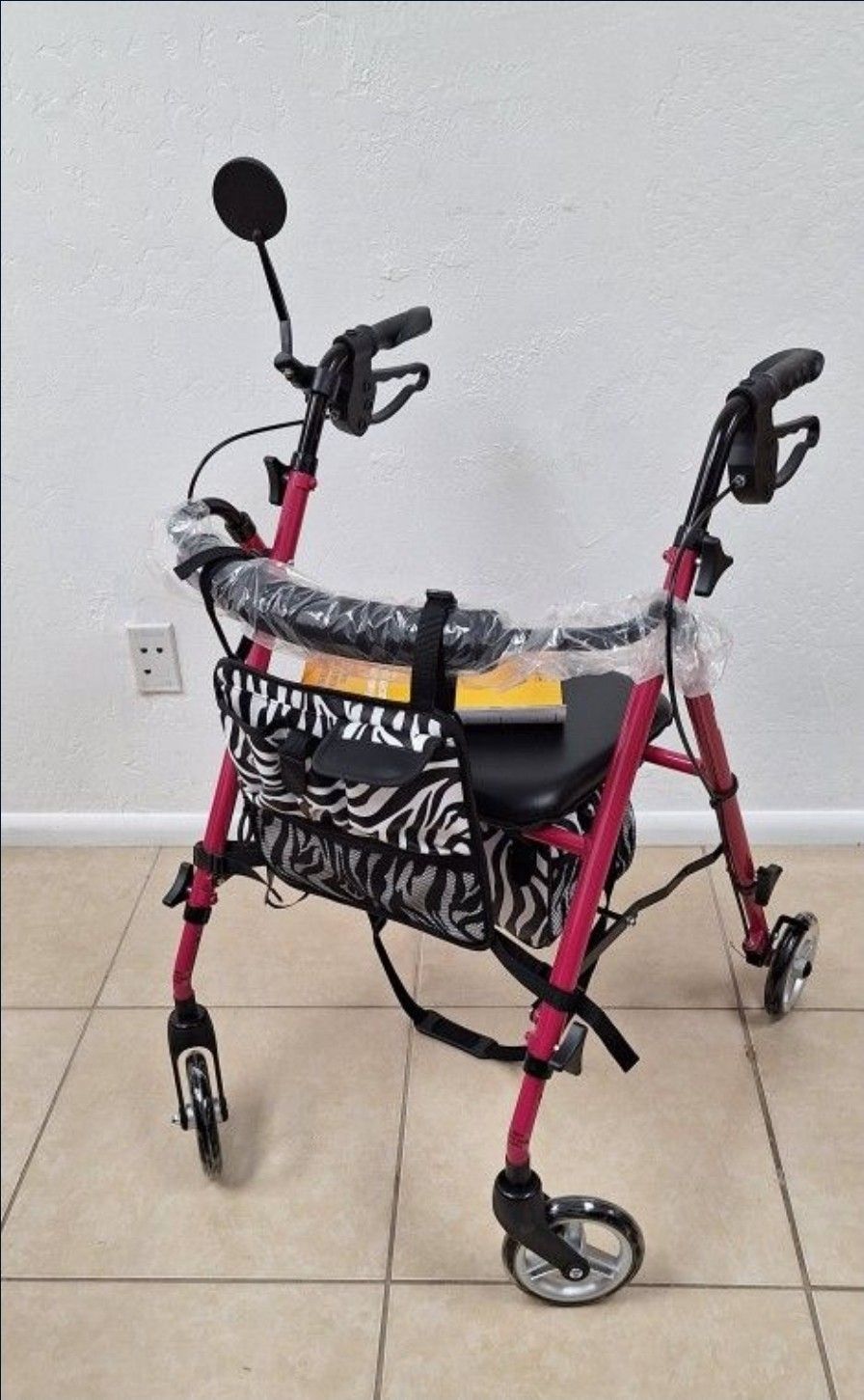 Premium Lightweight Aluminum Rollator Walker
