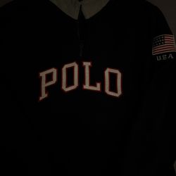 Polo Ralph Lauren USA Zip Pullover Fleece Jacket  (Size•L/XL)