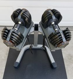 Nautilus adjustable dumbbells with stand for Sale in Riverside CA OfferUp