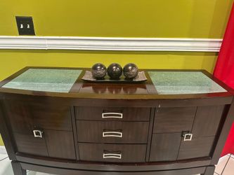 Dining Table, buffet and matching decor
