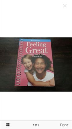 New American Girl Doll Feeling Great Book For Girls