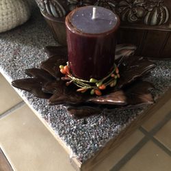 Fall Leaf Candle Holder 