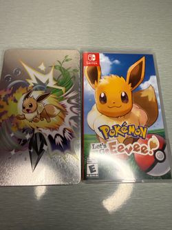 Pokémon: Let’s Go, Eevee! + Eevee Steelbook (Factory Sealed) Nintendo Switch - $75
