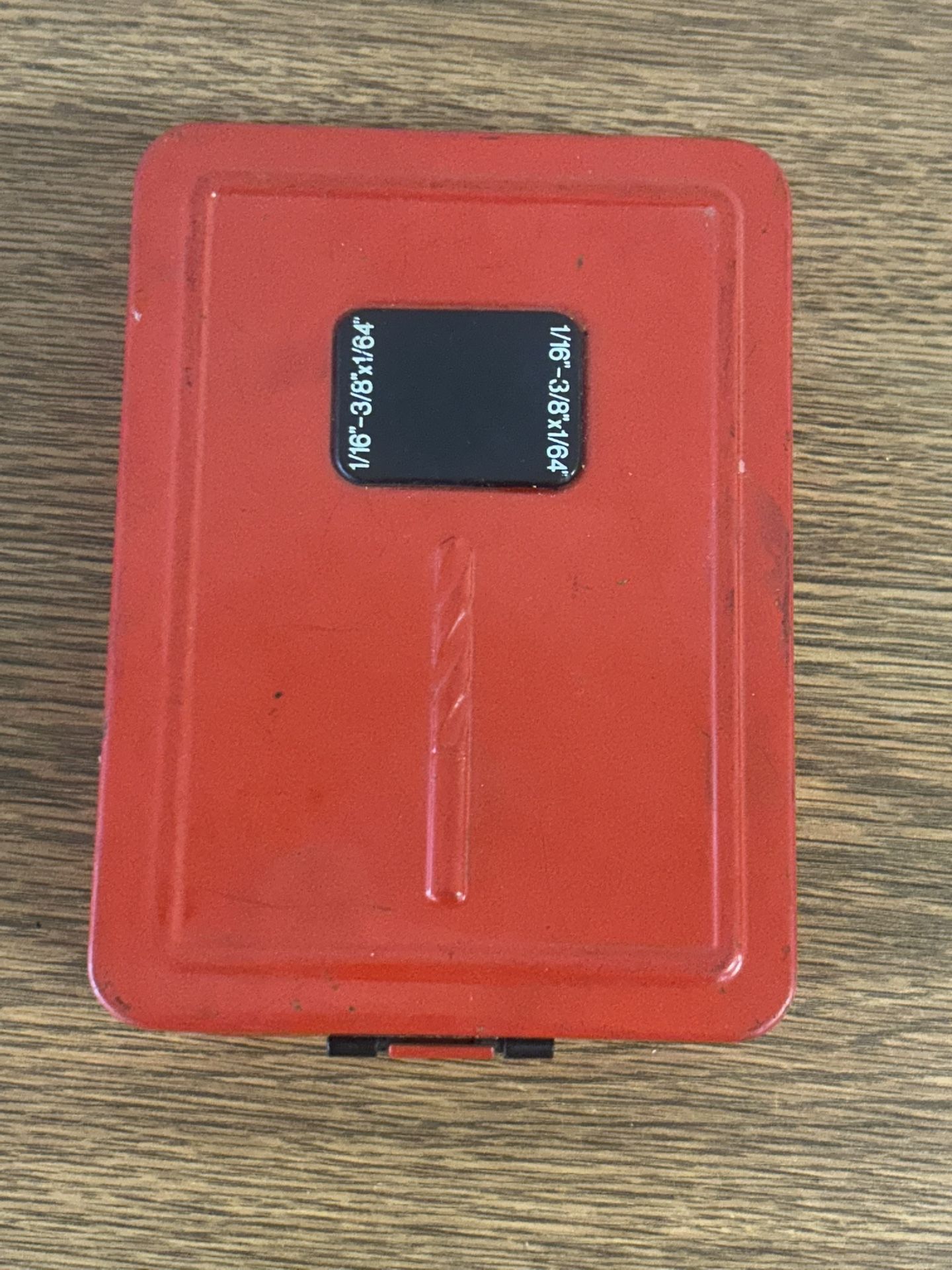 High-Speed Steel Drill Bit Set in Red Metal Case (1/16” to 3/8”)