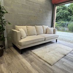 (Delivery) Off white 3-Seater Sofa / Couch 