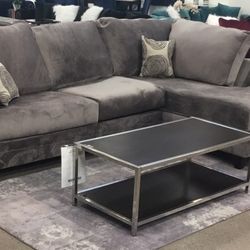 Two piece sectional sofa set