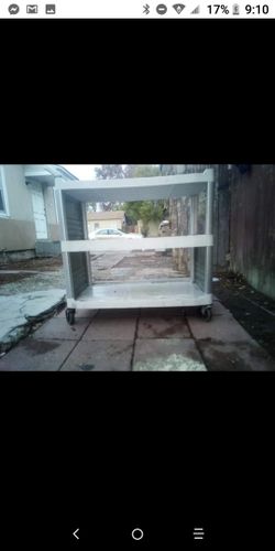 Decent sturdy hard plastic utility/ tool cart for sale for $30