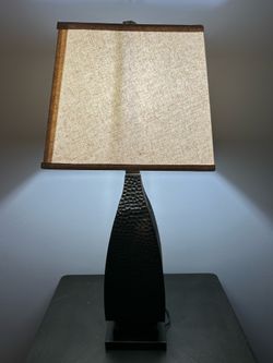 Contemporary Metal Table Lamp – Excellent Condition – $75 Each