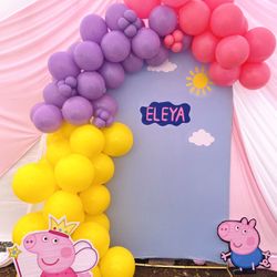 Balloon Garland & backdrop 