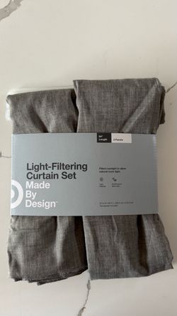 NWT Light Filtering Curtain Set