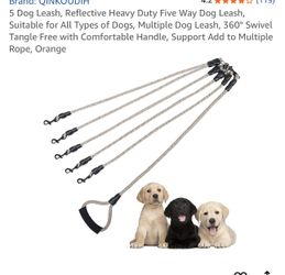 Dog Leash- set of 5 New