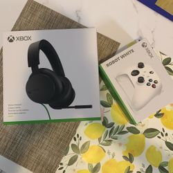 Xbox Bundle- Brand New!! Headset And Controller 