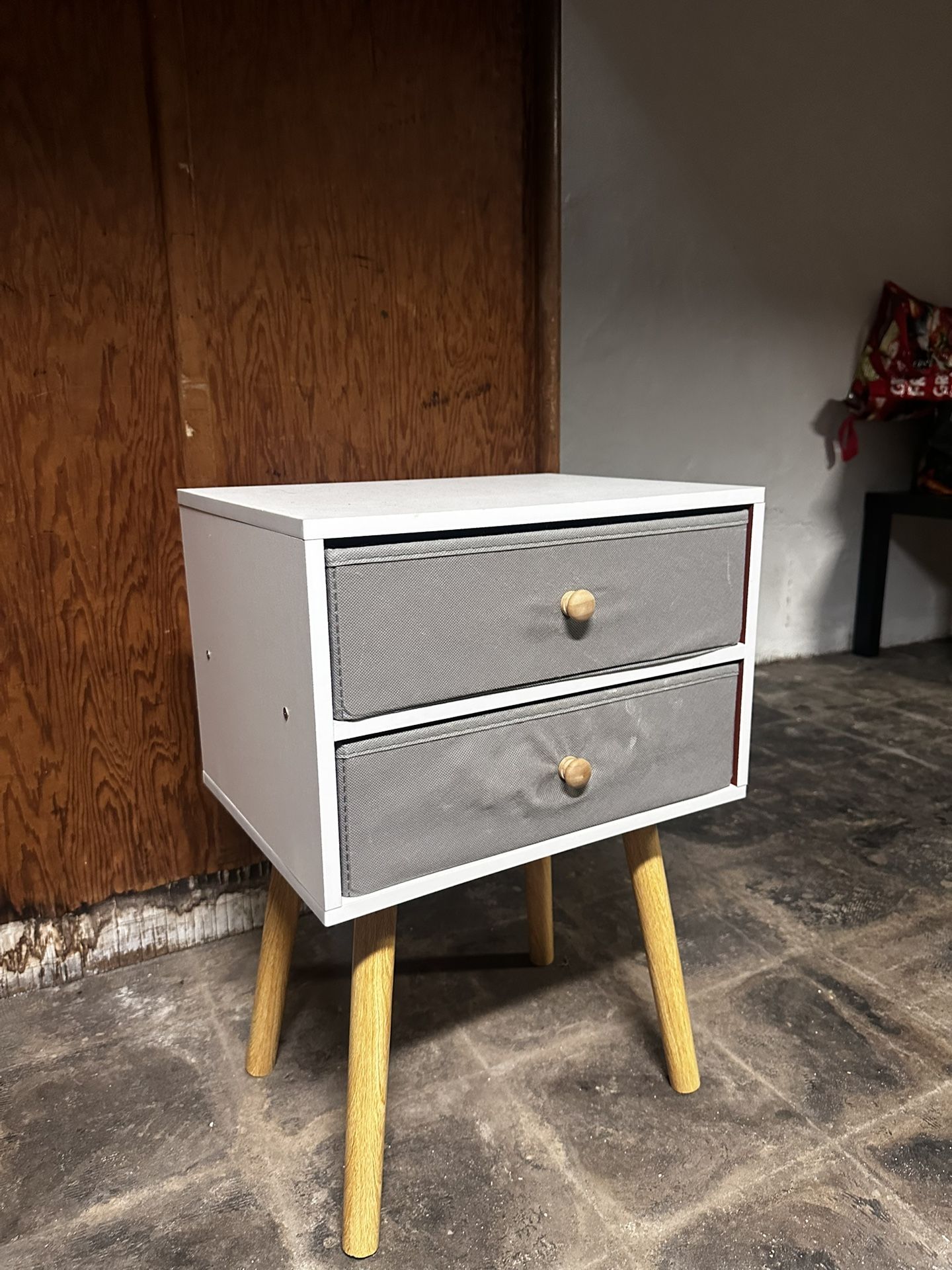 Double Drawer, Side Table, Nightstand 