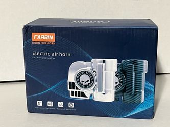 Chrome Air Horn for Cars Motorcycle with Cover Car motorcycle Horn Kit for