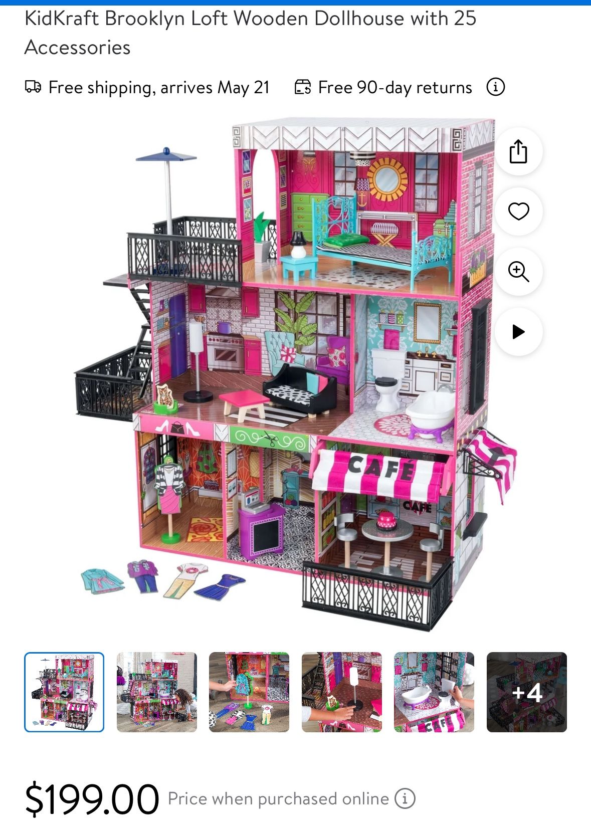 Kidkraft Brooklyn Loft House Doll House For Barbies
