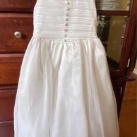 Girls Flower Girl Or First Communion Dress. Approx Size 10. See Measurements. 