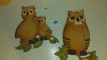 Vintage owls set