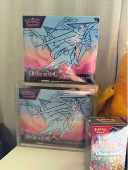 Pokemon Center Chaos Rising ETB and Booster Bundles