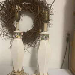 Pair Of Antique Lamps 