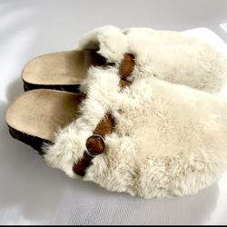 Harper Canyon Big Girls Cozy Faux Fur Clogs Sz 3