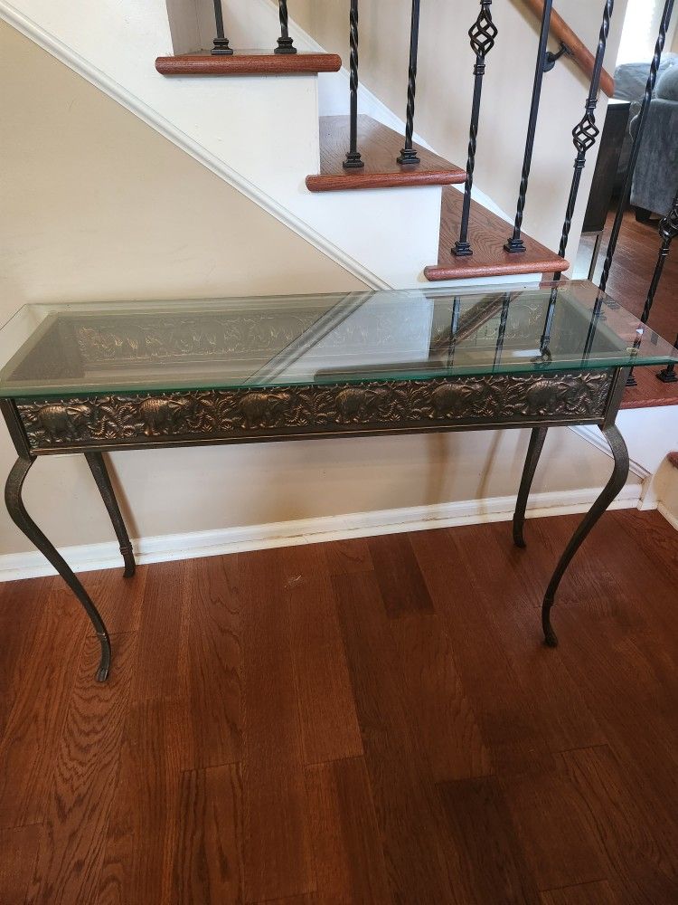 Glass Console Table