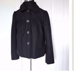 Banana Republic wool linen blend blazer jacket size XL swing coat