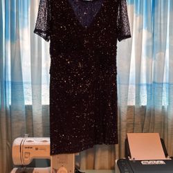 Purple Sequin Dress