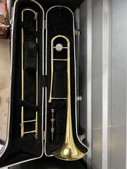 Yamaha Trombone YSL-354 w/ Case & Vincent Mouthpiece, made in