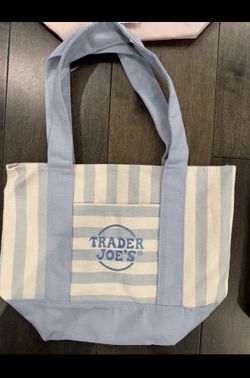 Blue Trader Joe’s Mini Tote Bag