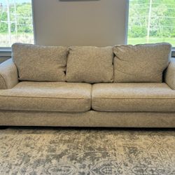Light Beige Upholstered Sofa