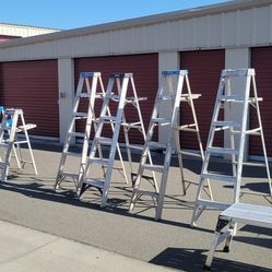 Ladders 6 Ft And 4ft Aluminum 60$ Each 