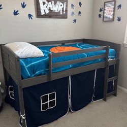 Twin Size Bed, Mattress 