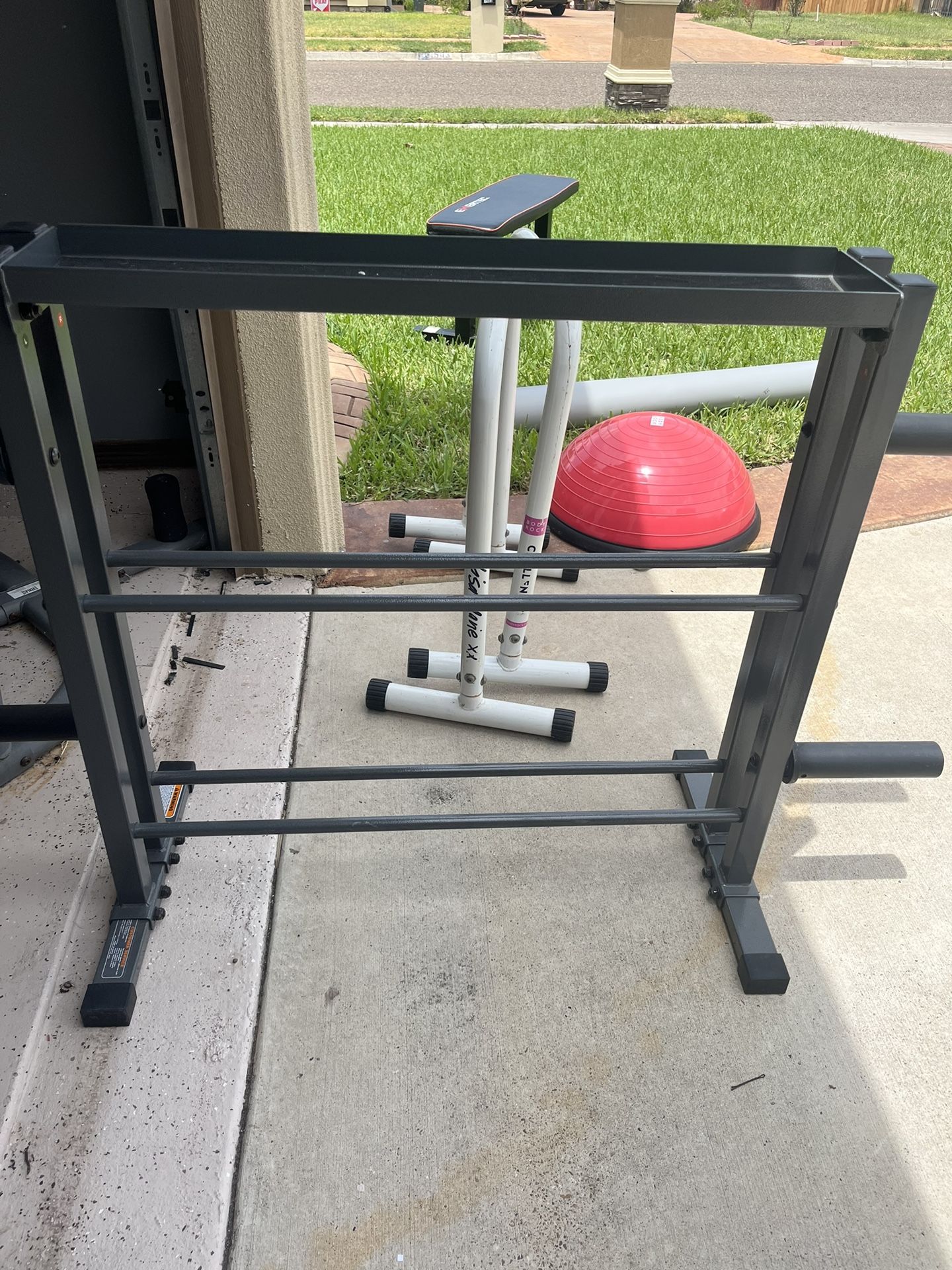 Kettle Bell Rack And Punching Bag Stand 