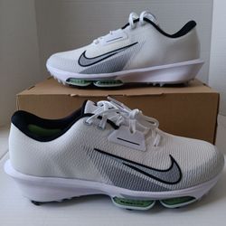 Size 10.5 Nike Air Zoom Infinity Tour 2 Men's Golf Shoes 'White Black Grey'