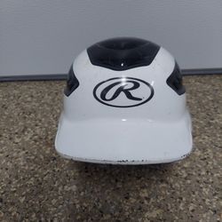 Rawlings Velo 2-Tone Black White Baseball
Batting Helmet Size 6.5-7.5