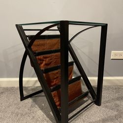 1970’s Side Table With Magazine Racks