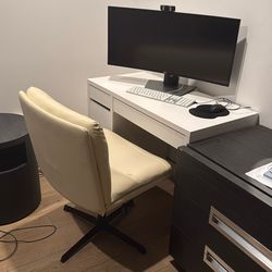Computer desk and chair
