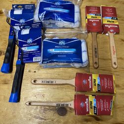 Paint Brushes And Rollers 