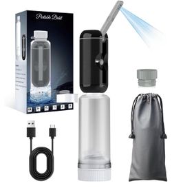 Portable Electric Travel Bidet Waterproof High Pressure Handheld Sprayer Black