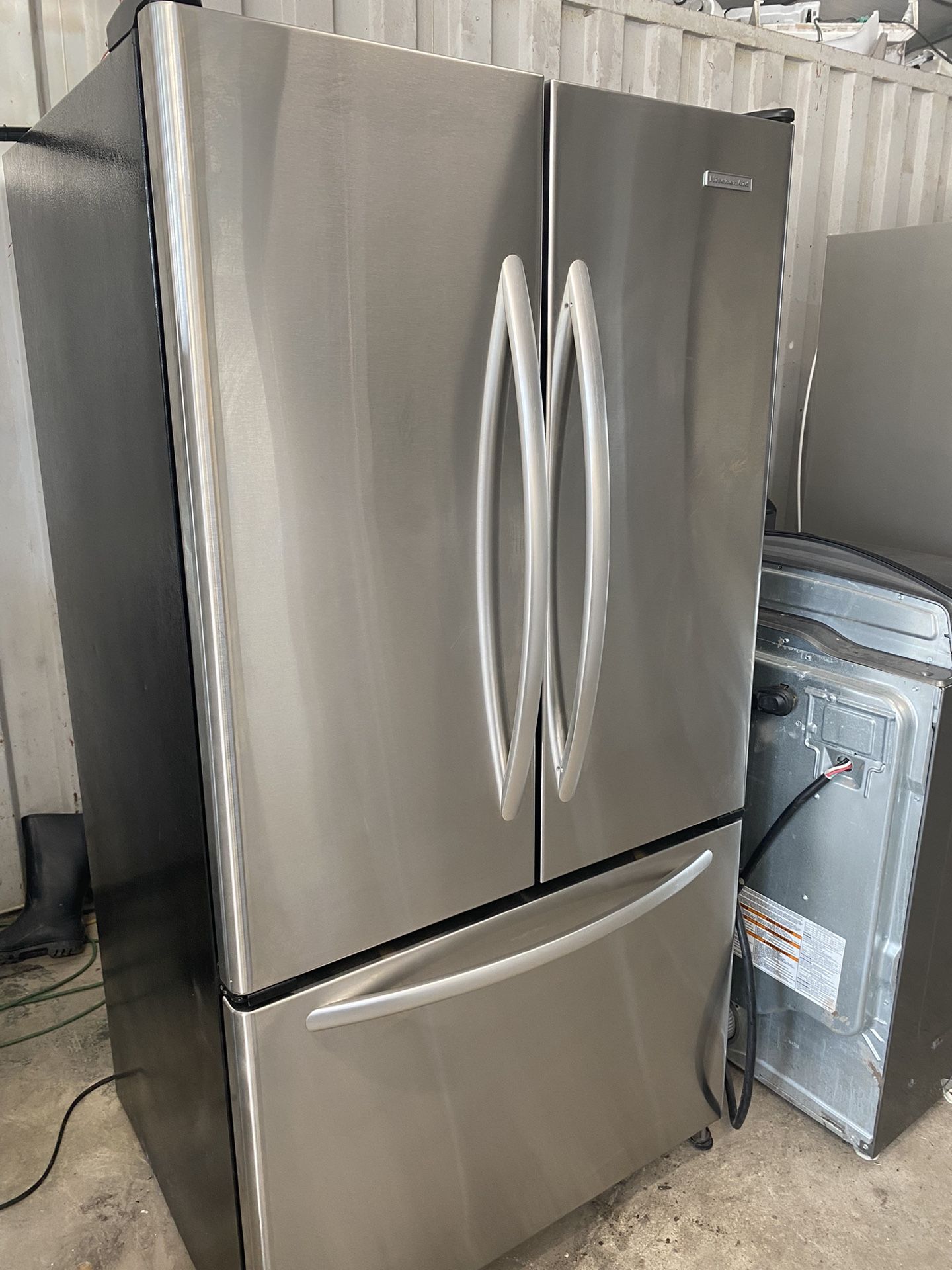 KitchenAid 3 Door Stainless Refrigerator 