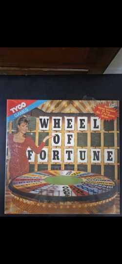 1992 Tyco Wheel of Fortune board game features the classic TV show's letter board and spinning wheel on the box cover.