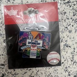 Dodger opening day pin 2026